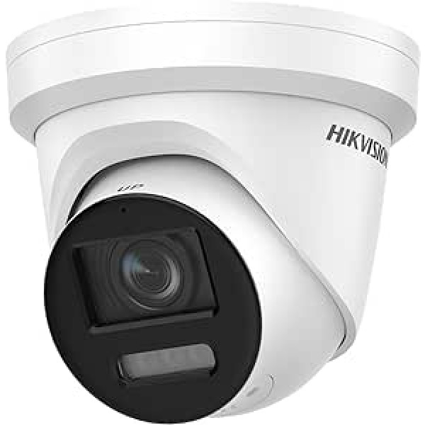 Hikvision DS-2CD2387G2-LSU/SL(2,8mm)(C)(O-STD) torņa novērošanas kamera ar 8 megapikseļiem, līdz 30 m apgaismojumu, ColorVu kamera ar krāsainu attēlu naktī baltā gaismā