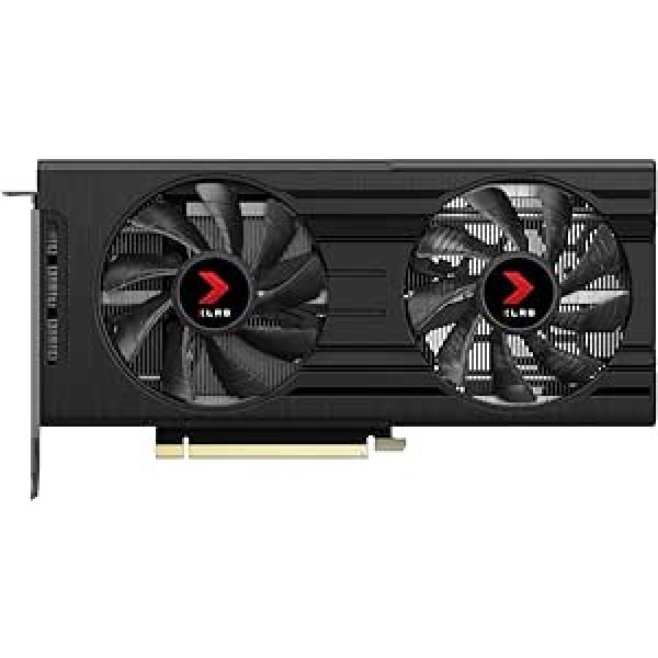 PNY GeForce RTX 3050 8GB XLR8 Gaming Revel Epic-X RGB Dual Fan Edition, melns