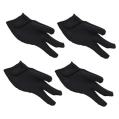 Angoily Pack of 4 Anti-scald Gloves Hair Finger Gloves Elf Lip Balm Barbecue Gloves 3 Finger Gloves Curler Gloves Oven Curling Iron Modeling Polyester
