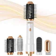 Ukliss Airstyler Hot Air Brush apaļas otas matu žāvētājs 4 vienā, matu veidošanas taisnotāja suka, karstā gaisa suka, matu žāvētājs, garu un īsu matu taisnošanai, liekšanai, žāvēšanai, jonu tehnoloģija