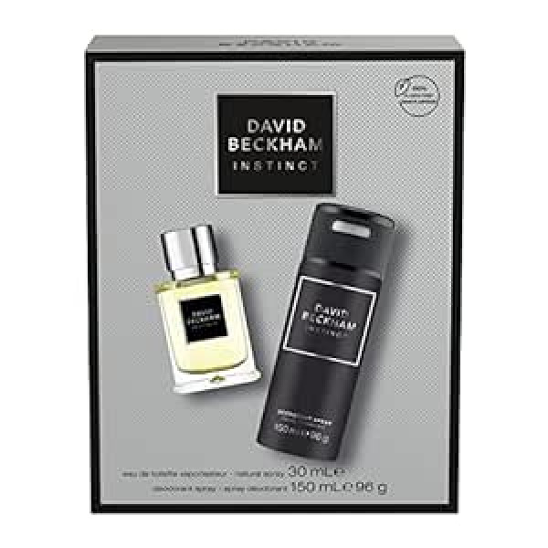 David Beckham Instinct tualetes ūdens dāvanu komplekts 30 ml + dezodorants 150 ml, 1, 180,0 ml, 122,0 g