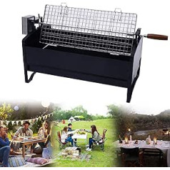 BBQ grila plaukts Tragbare Edelstahl BBQ Rotisserie Korb grila komplekts Klapp Holzkohle Barbekjū grils kempingam Picknick Reise Party dzērieni ārā