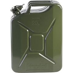 Classic 20 L Metal Fuel Canister with UN Approval for Petrol, Diesel and Other Hazardous Goods, Olive Green, 20 l