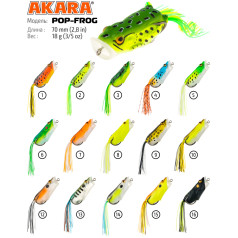 Vobleris AKARA «Pop Frog» 70 F