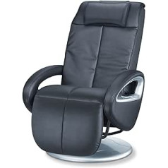 Beurer MC 3800 Shiatsu masažinė kėdė, masažinė kėdė raminančiam atpalaiduojančiam nugaros ir kojų masažui, su vibraciniu masažu, juoda