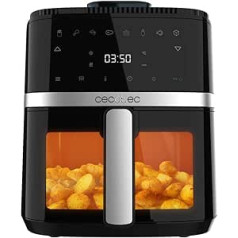 Cecotec Cecofry Drip 5000 Air Fryer 5000 Ölfreie Luftfritteuse, 1500 W, Wasserspray, 8 izvēlnes, PerfectCook-Technologie, 80-200 °C, Fenster, Innenbeleuchtung un skārienpanelis