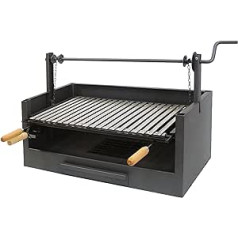 Imex der Fuchs 71509 Schublade Grill Grill Sitzerhöhung, INOX, 63 x 75 x 42 cm, Schwarz