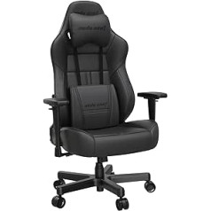 Anda Seat Dark Demon Dragon Pro Gaming-Stuhl – ergonomisks Büro-Schreibtischstühle, Verstellbarer Videospiel-Gamer-Stuhl, Nacken- und Lendenwirbelstütze – großer Schwarzer Premium-PVC-Leder