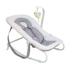 Babymoov baby bouncer graphic apricot, 5-way adjustable backrest, removable play arch