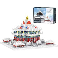 Aigidusansu World Architecture Diamond Mini Nano Building Block Set, Snow Imperial Palace Turret Tower DIY Micro Blocks Bricks Building Toy for Children