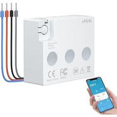 eMylo Smart Wifi Energiemessgerät Mini-Stromverbrauchsmessgerät 99% hohe Genauigkeit 3 Phasen Echtzeit-Stromverbrauchszähler Überlastschutz für Haus/Wohnung, Smart life Tuya App Control