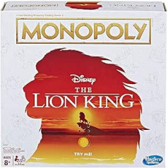 Monopolspēle - Disney The Lion King Edition - galda spēle ģimenei - angļu valodā