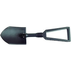 Fiskars Folding Shovel for Campers and Mountaineers, Can Also be Used as a Shovel and Hoe, with Canvas Bag, Length (Unfolded): 59 cm, Hardened Boron Steel, Black, 1000621