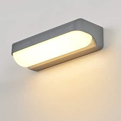 Dr.lazy 12 W LED āra sienas gaismeklis alumīnijs / akrils IP65 ūdensnecaurlaidīgs iekšpagalms / dārzs / koridors / 1000 LM 26 cm lietošanai iekštelpās un ārā