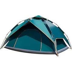 Camping Tent, Automatic Instant Pop Up Tent for 2-3 People, Double Layer Wind and Waterproof Tent, Overnight Tent Suitable for Hiking and Family Travel (Dark Green)
