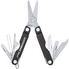 Leatherman Micra – Edelstahl-Multitool ar Federschere und 9 weiteren Utensilien für den Alltag – Ideal für den Schlüsselbund – Schwarz