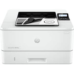 HP Laserjet Pro 4002dwe daudzfunkciju lāzerprinteris (printeris, skeneris, kopētājs, Wi-Fi, LAN, dupleksais, gaisa drukāšana, ar HP+ darbam) — balts
