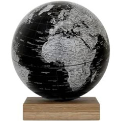 EMFORM Platon Magnetic Globe with Oak Base in Various Colours Black 300mm