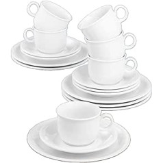 Seltmann Weiden 001.716172 Compact Weiss Kaffeservice 18 tlg.