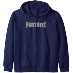 Fortnite pelēktoņu klasiskā logotipa jaka ar kapuci