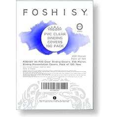 FOSHISY 100 x A4 PVC kabatas 250 mikroni