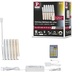 Paulmann 71114 MaxLED 1000 LED sloksne pilna līnija COB 1,5 m 15,5 W 1200 lm/m 672 LED/m noskaņojama balta 40 VA LED sloksne, pagarināma