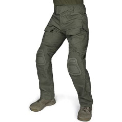 IDOGEAR vīriešu kaujas bikses G3 taktiskās bikses ar ceļgaliem militārām medībām makšķerēšanai āra kravas bikses ar vairākām regulējamām kabatām