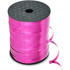 500 ярдов розово-красная гофрированная лента для завивки блестящая металлическая лента Воздушный шар Рулонная лента для упаковки подарков 