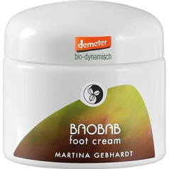 Martina Gebhardt BAOBAB Foot Cream (50ml) • Fußcreme für weiche & geschmeidige Haut • Fußpflege Creme mit Sheabutter • Fußbalsam für trockene & rissige Füße