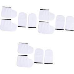 Minkissy Упаковка из 12 парафиновых перчаток Спа-перчатки Носки для увлажнения ног Увлажняющие перчатки Горячий парафин Мат для ванны Парафино
