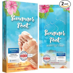 Summer Foot Premium Hornhaut-Socken - Hornhaut Fußmaske - Maske für weiche Füße - effektive Fußpflege - dermatologisch getestet
