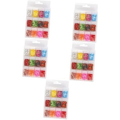 ‎Minkissy minkissy 60 Boxes Nail Art Accessories 3D Printer Accessories Nail Decoration Pendant Fruit Slices Nail Accessories Lip Gloss Pendant Polymer Clay Discs Nail Decorations Fruit Slices