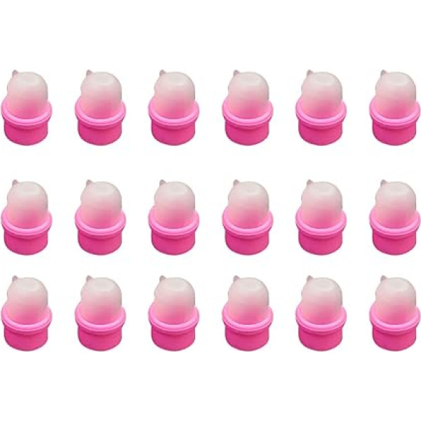 Minkissy Nail Soaker Cap Wearable Nail Art Tips Polish Remover Finger Acrylic Soak Caps Tip Fingnail Soak Off Cap Clip for Hand Nail Polish Dead Skin Removal Pack of 20