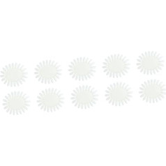 ‎Minkissy minkissy 30 Stück Acryl-Display-Erhöhungen Klarer Nagellack Weißer Fingernagellack Nail-Art-Lacktafel Farbfächer Weiße Klare Spitze Nagelspitzen-Display-Ständer Ovales