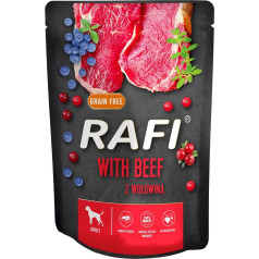 rafi ar liellopu gaļu - mitrā barība suņiem - 300g