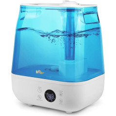 Bear Humidifier 6L Top Fill Humidifier, Timer, Sleep Mode, Constant Humidity, Aroma Disc, 360° Rotating Double Nozzle, 28 dB Ultra Silent, Suitable for Babies and Plants