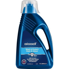 BISSELL Formula Wash & Protect ploviklis | Šalina dėmes ir gaivina | Skirtas jūsų apmušalams, kilimams ir kiliminėms dangoms | 1,5 litro | Suderinamas su 