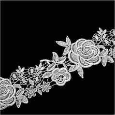 Aeromdale 15 Yards Lace Trim Fabric Izšūti Applique amatniecības mežģīnes šūšanas rotājumi - #A