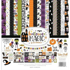 Echo Park Paper Company Halloween Magic Collection papīra komplekts, 12 x 12 collu, daudzkrāsains, 12 x 12 collu