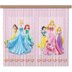 AG Design Disney princeses poliestera aizkari bērnu istabai 180 x 160 cm aizkari 1 gab | FCSXL 4372