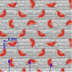200 x 160 cm Vaisiai Citrusiniai vaisiai 100 % medvilninis audinys vaikams, parduodamas metrais Amatų siuvimo audinys (melionas Juodos juostelės, 200 x 160 cm