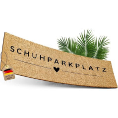 ElbFuchs® Schuhparkplatz Kokosriekstu paklājs 75 x 25 cm Neslīdošs un pret laikapstākļiem izturīgs paklājs apavu paklājiņš, kas notecina pilienus, un paklājs durvju paklājiņš iekštelpās un ārpus telpām ar segumu