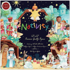 Craft Consortium divpusējā papīra blociņš 12 x 12 collas 40/Pkg-Nativity