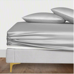 LINENWALAS Organic Fitted Sheet Only Vegan Bamboo Deep Pocket 16