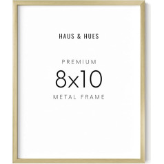 HAUS AND HUES Набор из 1 золотой плакатной рамки 8x10, золотая рамка для фотографий 8x10, настенная рамка для фотографий, золотая рамка для фотографий