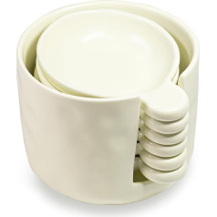 1st Heaven Ceramic Dipping Bowls - универсальный набор маленьких мисочек для соусов и приправ с ручками. Идеально подходят для суши, соевого соуса, закусо