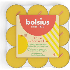 bolsius - Aromatizētas tējas lukturīši - Citronella - 144 gab., dzeltens, 8717847154996