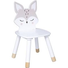 Atmosphera Createur D'interieur Atmosphera Детский стул Fox White Wood Многоцветный