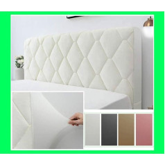 Bed headboard covers, dustproof, stretchable, thick, quilted, plain coloured, cotton protective cover