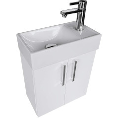 Paplinskimoebel Washbasin with Vanity Unit, 40 x 22, Left / Right